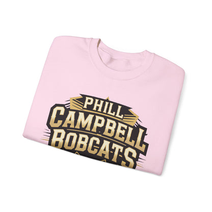 Adult Crewneck Sweatshirt \ Phill Campbell Bobcats \ PCB1