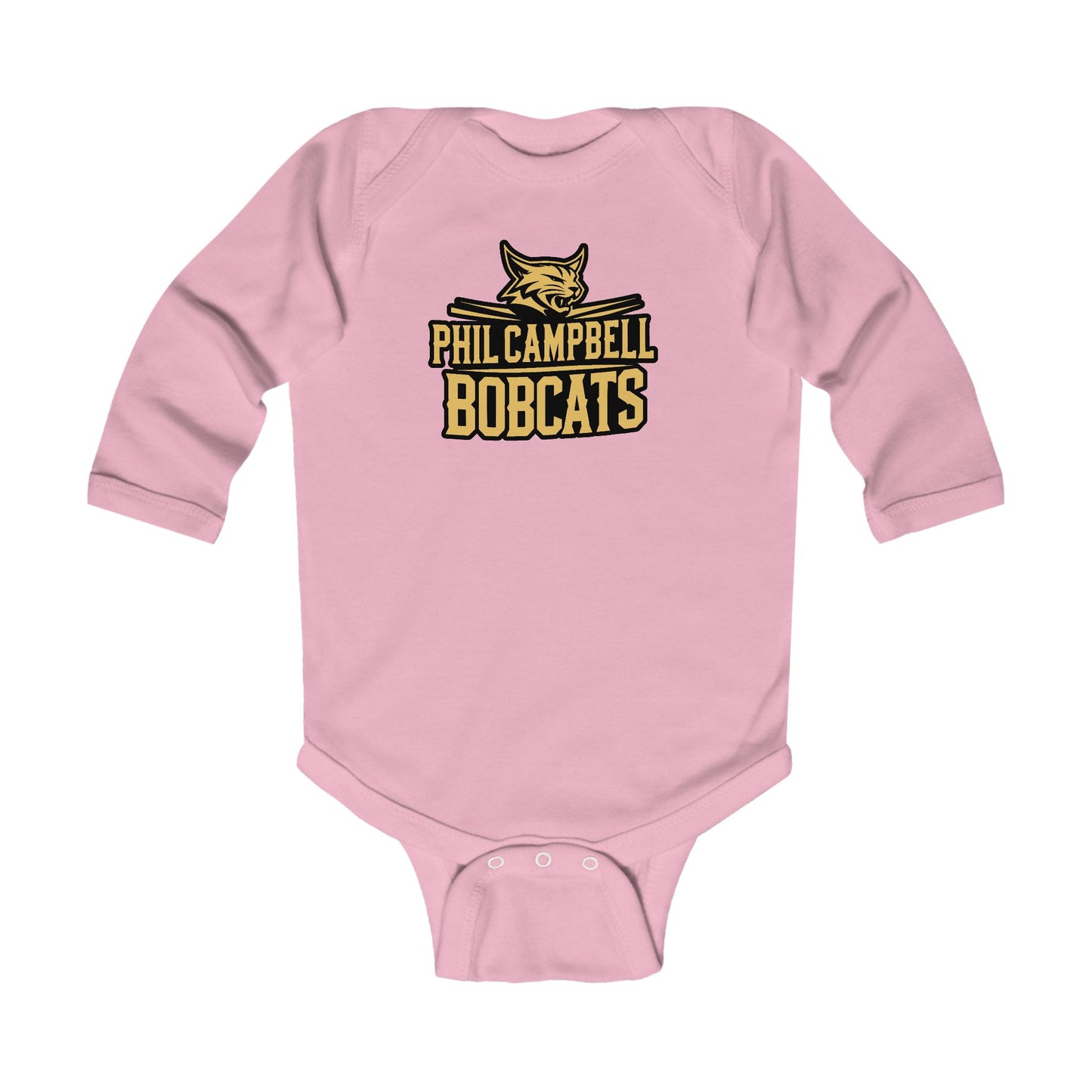 Long Sleeve Baby Bodysuit \ Phil Campbell Bobcats \ PCB2