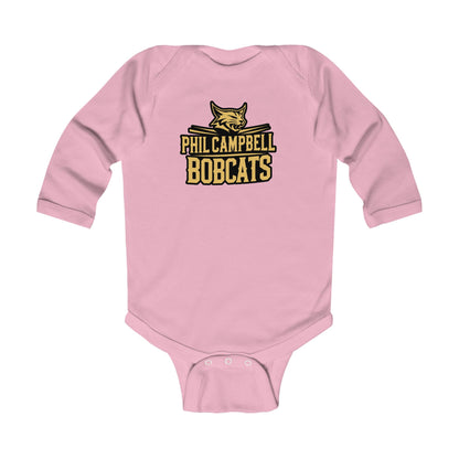 Long Sleeve Baby Bodysuit \ Phil Campbell Bobcats \ PCB2