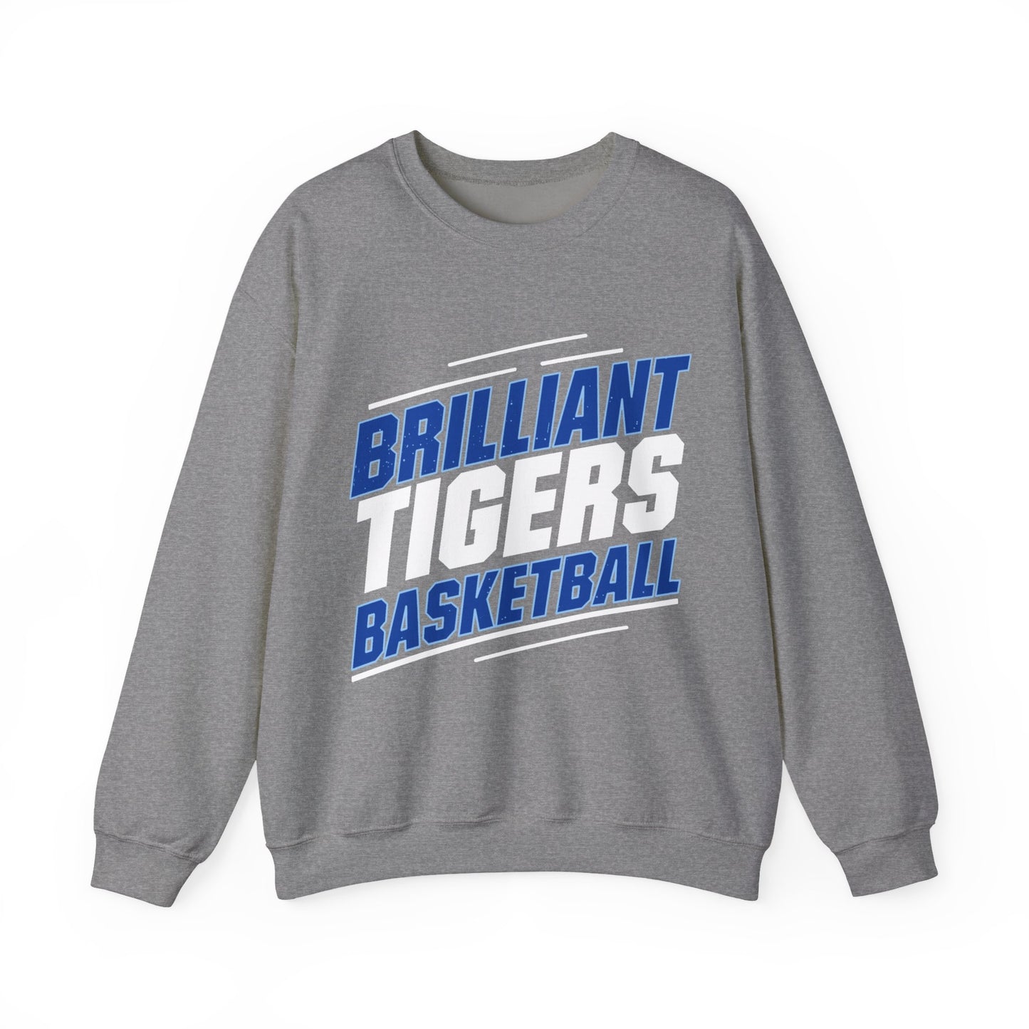 Adult Crewneck Sweatshirt \ Brilliant Tigers Basketball \ BTBK2