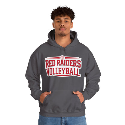 Adult Hoodie Sweatshirt \ Marion County Red Raiders Volleyball \ MCV2
