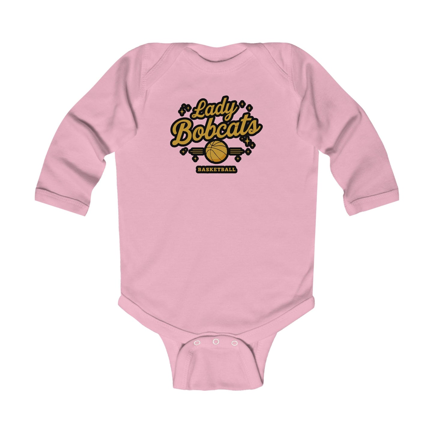 Long Sleeve Baby Bodysuit \ Phil Campbell Bobcats Basketball \ PCBBKG2