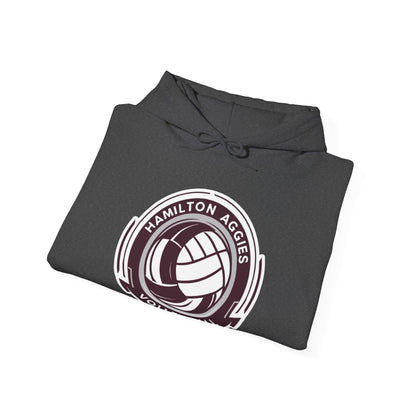 Adult Hoodie Sweatshirt \ Hamilton Aggies Volleyball \ HAV1