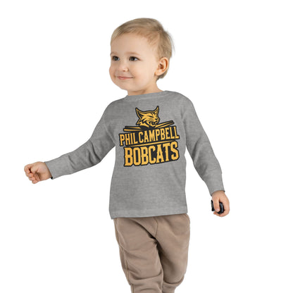 Toddler Long Sleeve Tee \ Phil Campbell Bobcats \ PCB2
