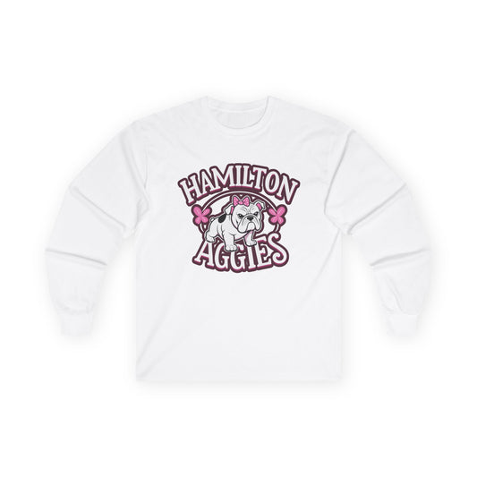 Adult Long Sleeve Tee \ Hamilton Aggies \ HAG4