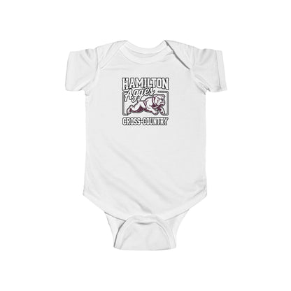 Short Sleeve Baby Bodysuit \ Hamilton Aggies Cross-Country \ HCC2