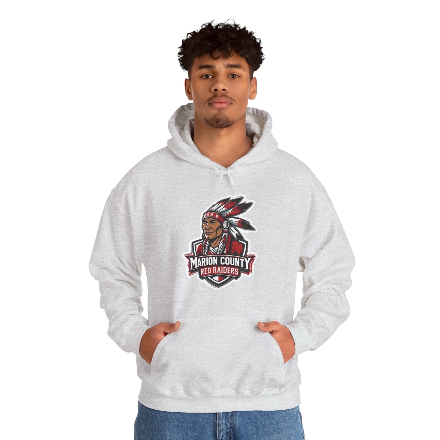 Adult Hooded Sweatshirt \ Marion County Red Raiders \ MC2