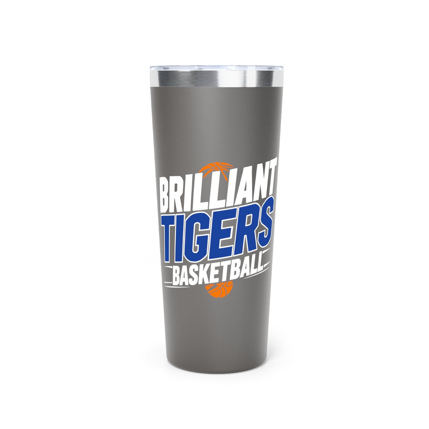 22oz Copper Insulated Tumbler \ Brilliant Tigers Basketball \ BTBK1