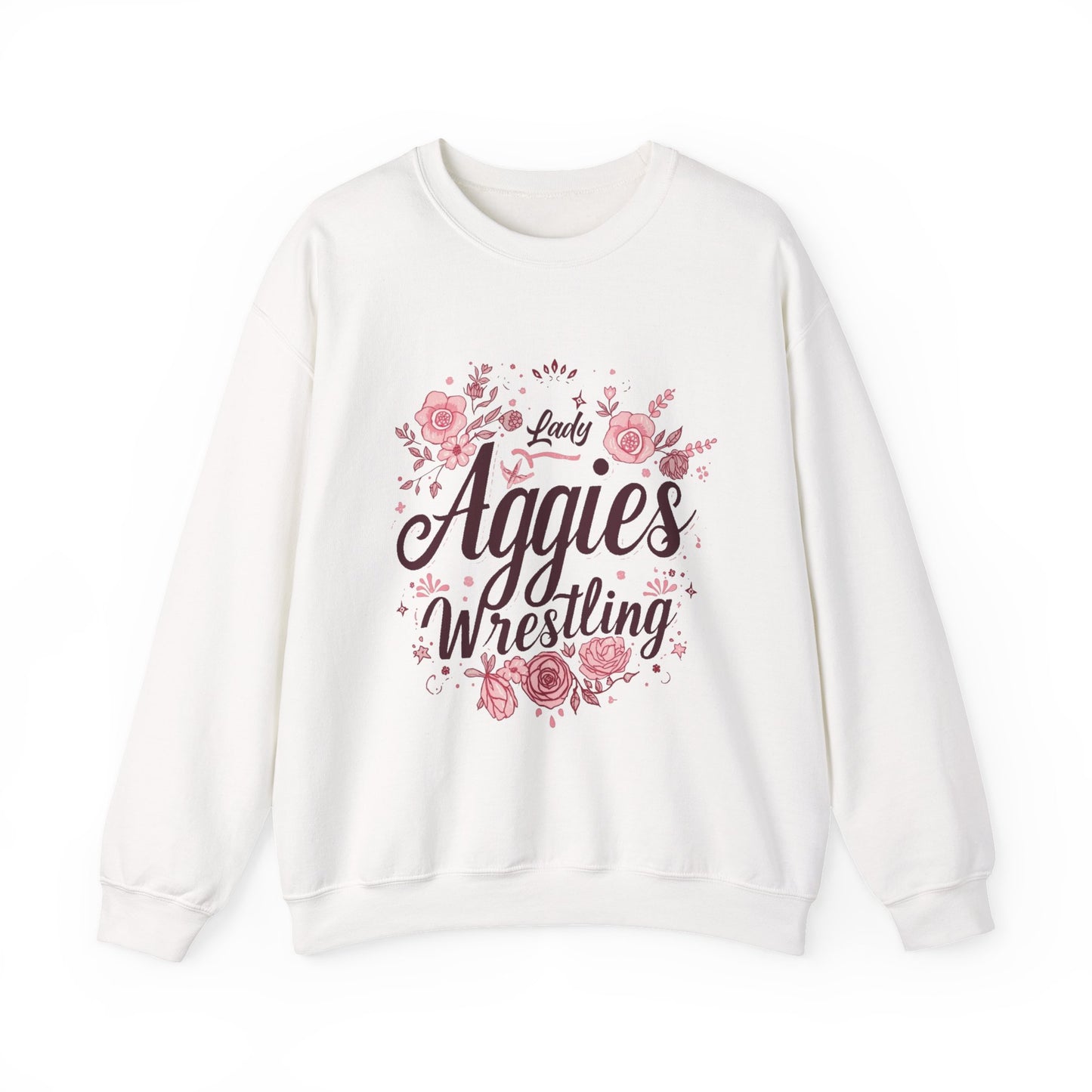Adult Crewneck Sweatshirt \ Hamilton Aggies Wrestling \ HAWG1