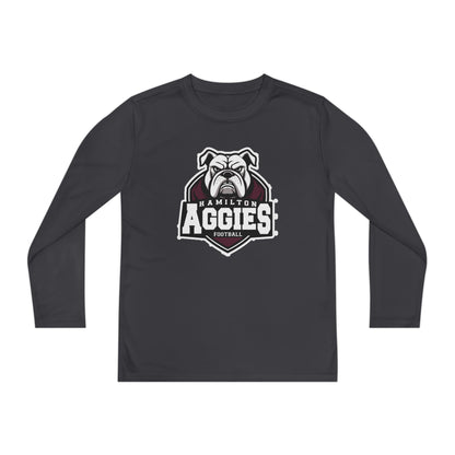 Youth Long Sleeve Tee \ Hamilton Aggies Football \ HAF2