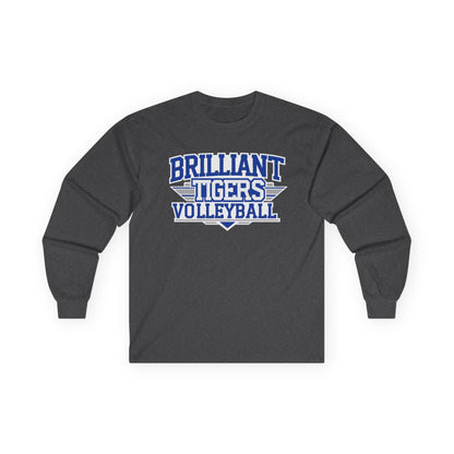 Adult Long Sleeve Tee \ Brilliant Tigers Volleyball \ BTV2