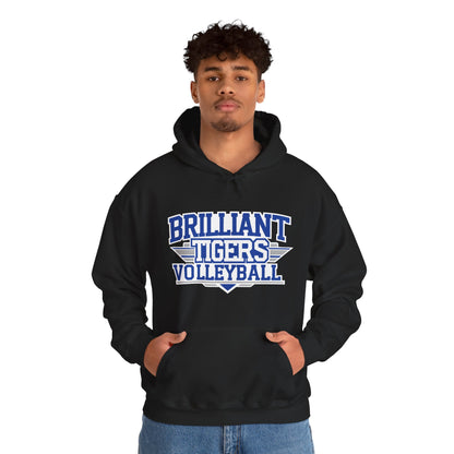 Adult Hoodie Sweatshirt \ Brilliant Tigers Volleyball \ BTV2