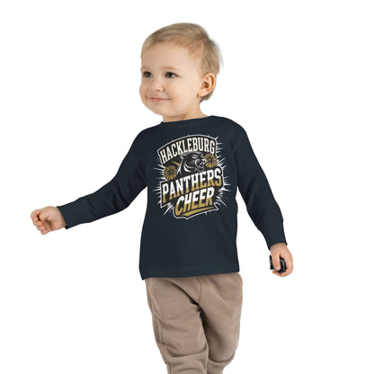 Toddler Long Sleeve Tee \ Hackleburg Panthers Cheer \ HPC1