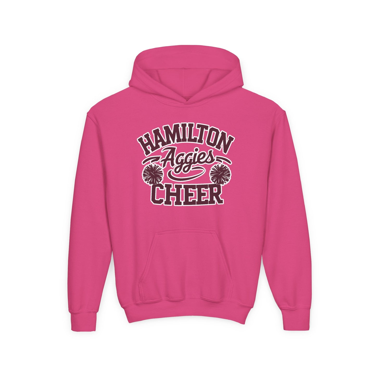 Youth Hoodie Sweatshirt \ Hamilton Aggies Cheer \ Style HAC2