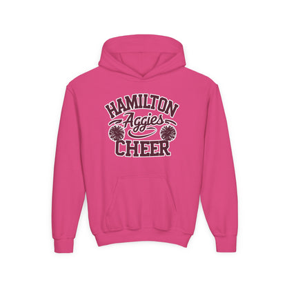 Youth Hoodie Sweatshirt \ Hamilton Aggies Cheer \ Style HAC2