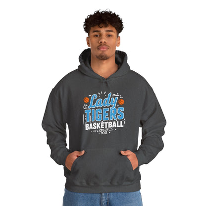 Adult Hoodie Sweatshirt \ Brilliant Tigers Basketball \ BTBKG1