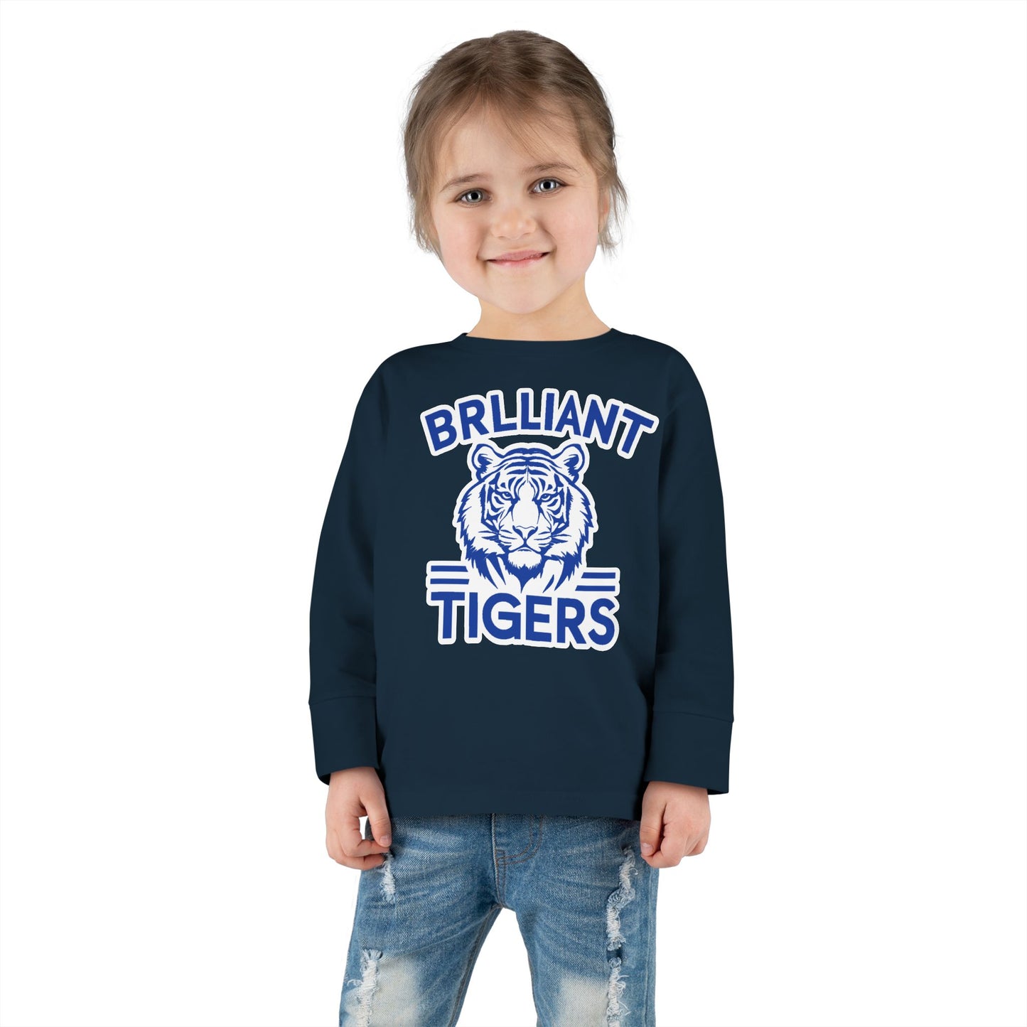 Toddler Long Sleeve Tee \ Brilliant Tigers \ BT1
