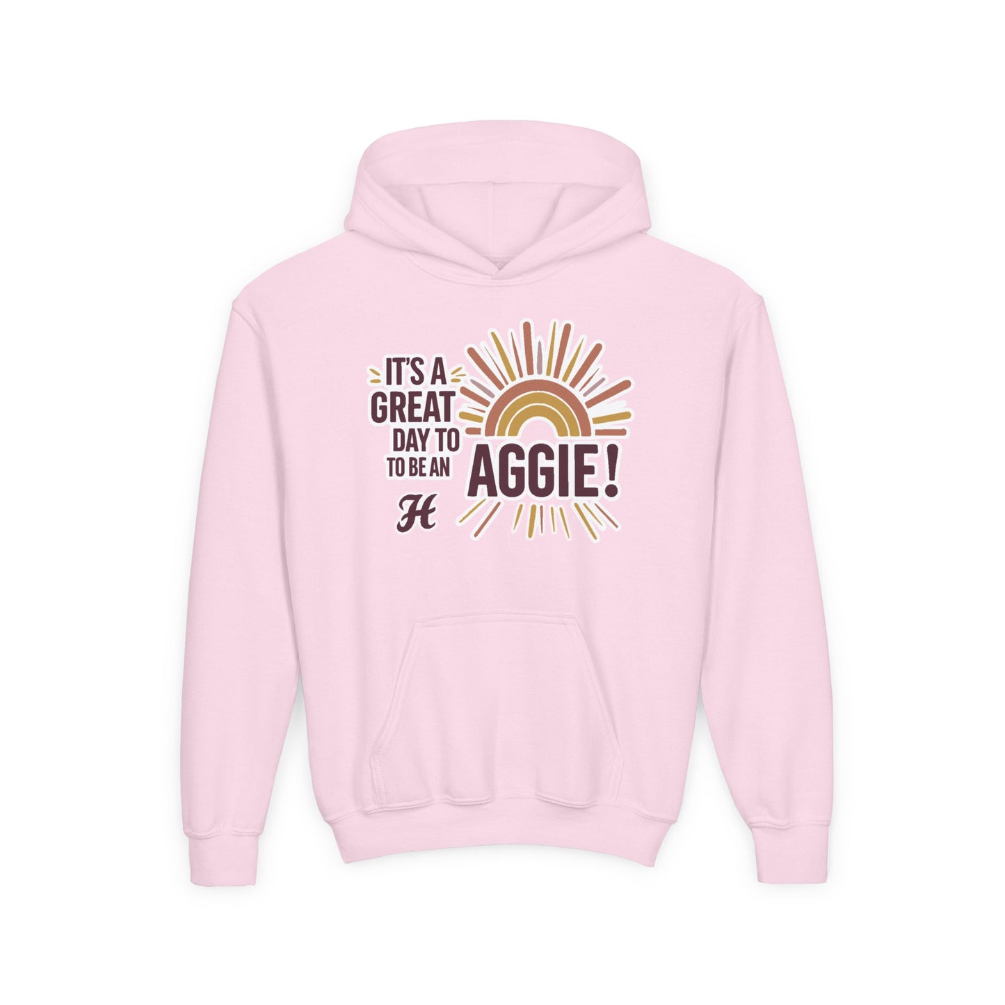 Youth Hoodie Sweatshirt \ It's a Great Day to be an Aggie! \ GDA1