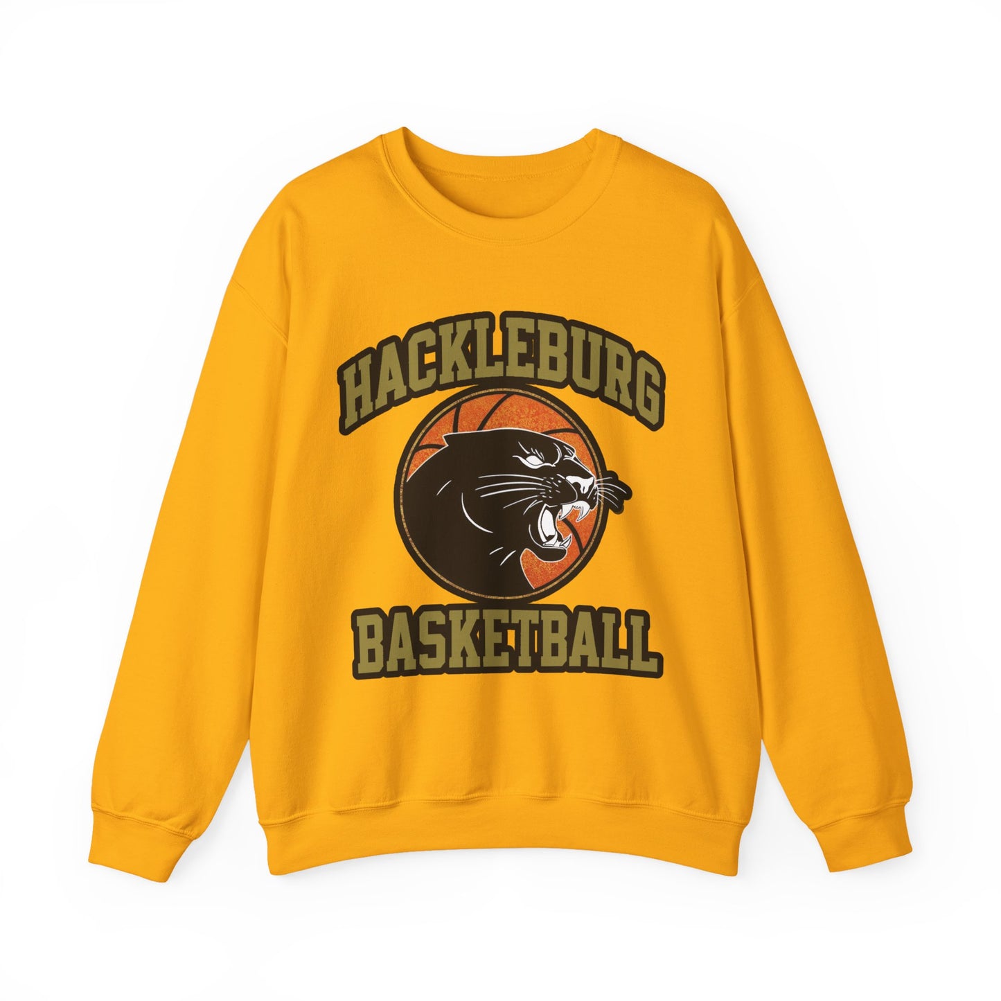 Adult Crewneck Sweatshirt \ Hackleburg Panther Basketball \ HPBK1