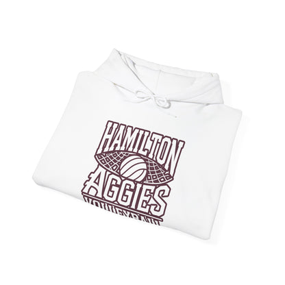 Adult Hoodie Sweatshirt \ Hamilton Aggies Volleyball \ HAV2