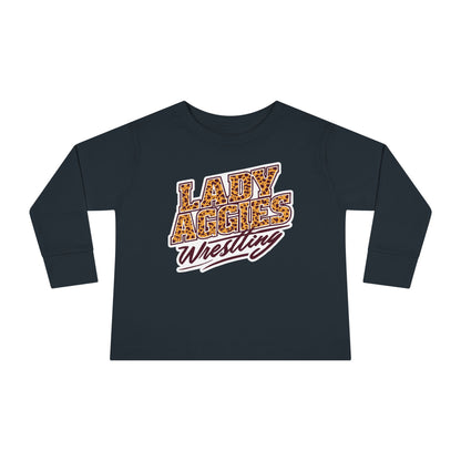 Toddler Long Sleeve Tee \ Hamilton Aggies Wrestling \ HAWG3