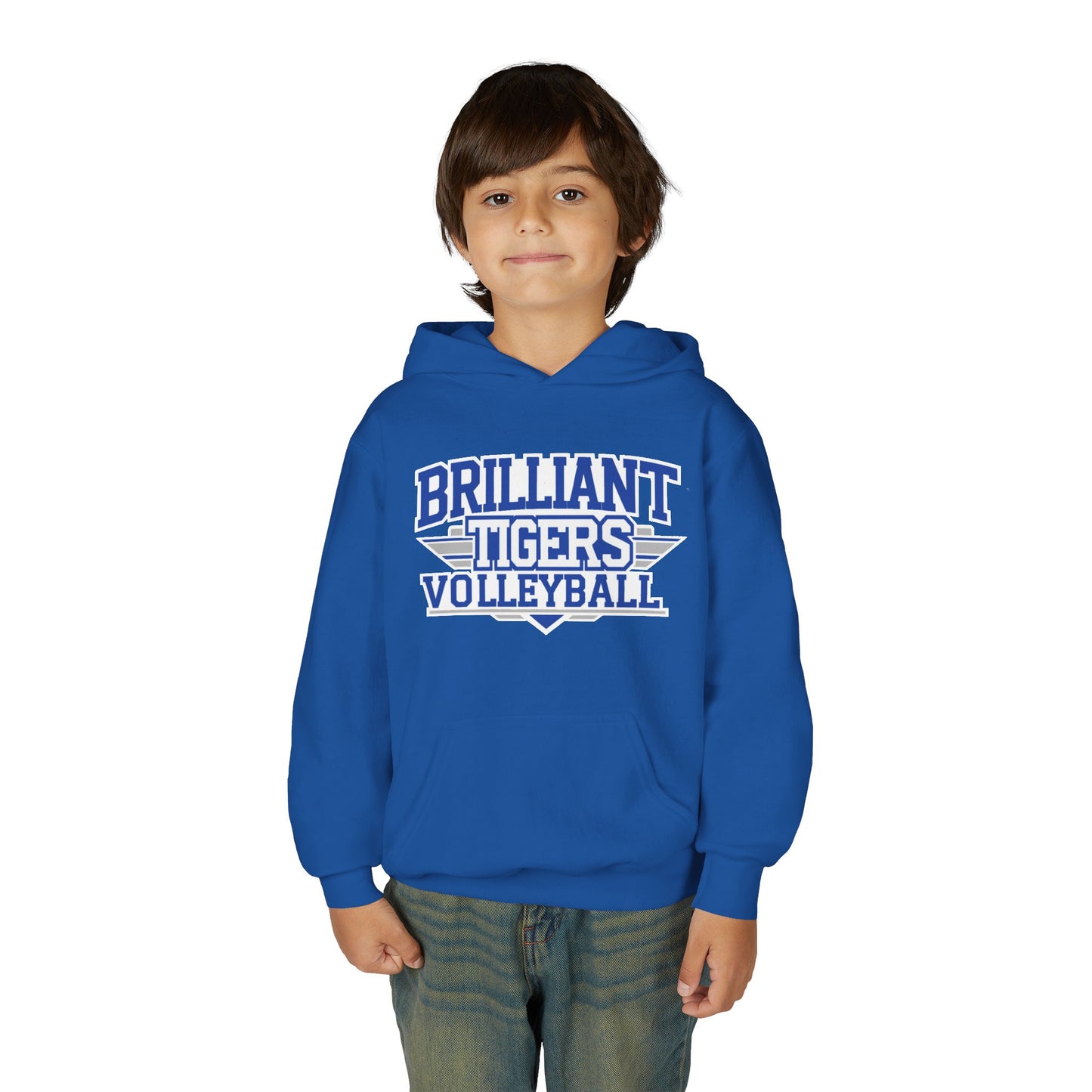 Youth Hoodie Sweatshirt \ Brilliant Tigers Volleyball \ BTV2