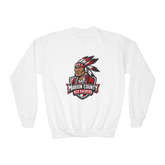 Youth Crewneck Sweatshirt \ Marion County Red Raiders \ MC2