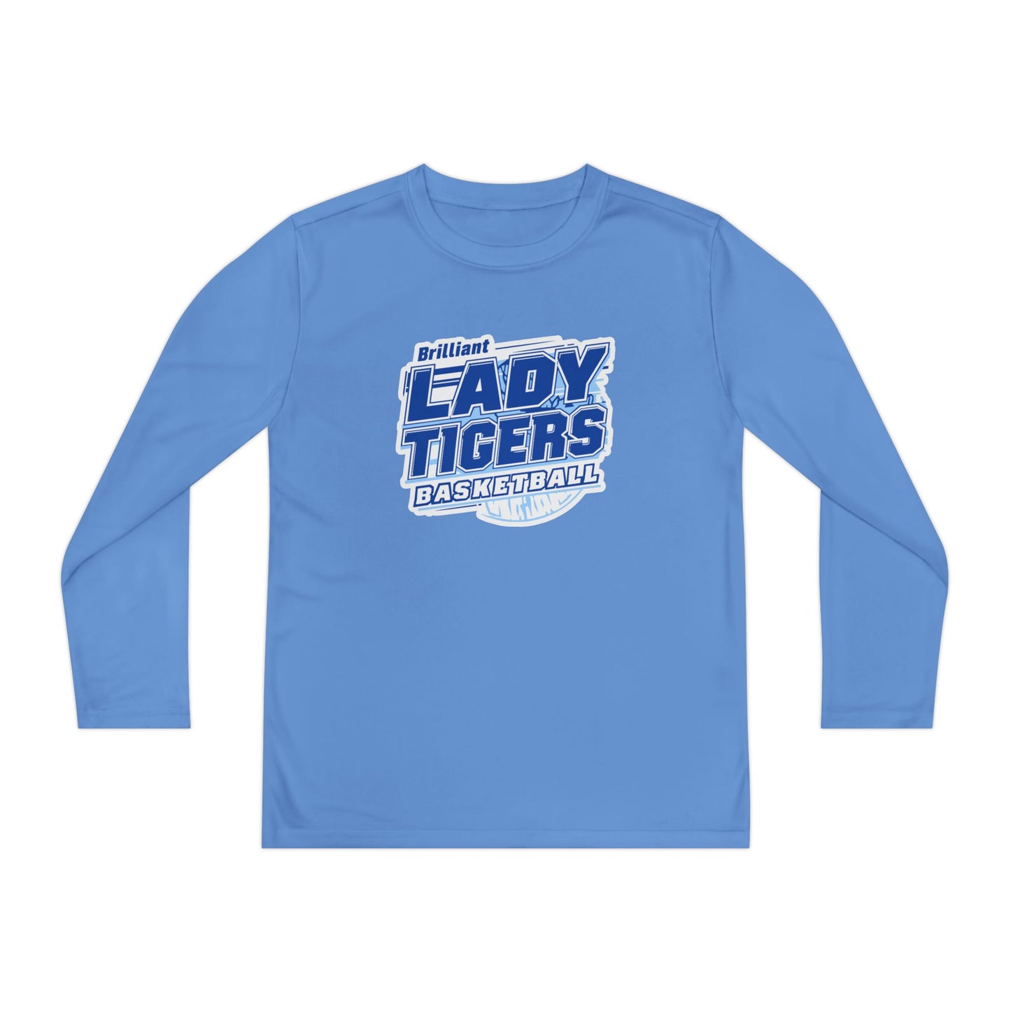 Youth Long Sleeve Tee \ Brilliant Tigers Basketball \ BTBKG2