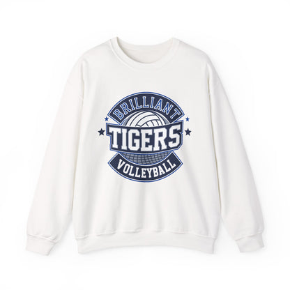 Adult Crewneck Sweatshirt \ Brilliant Tigers Volleyball \ BTV1