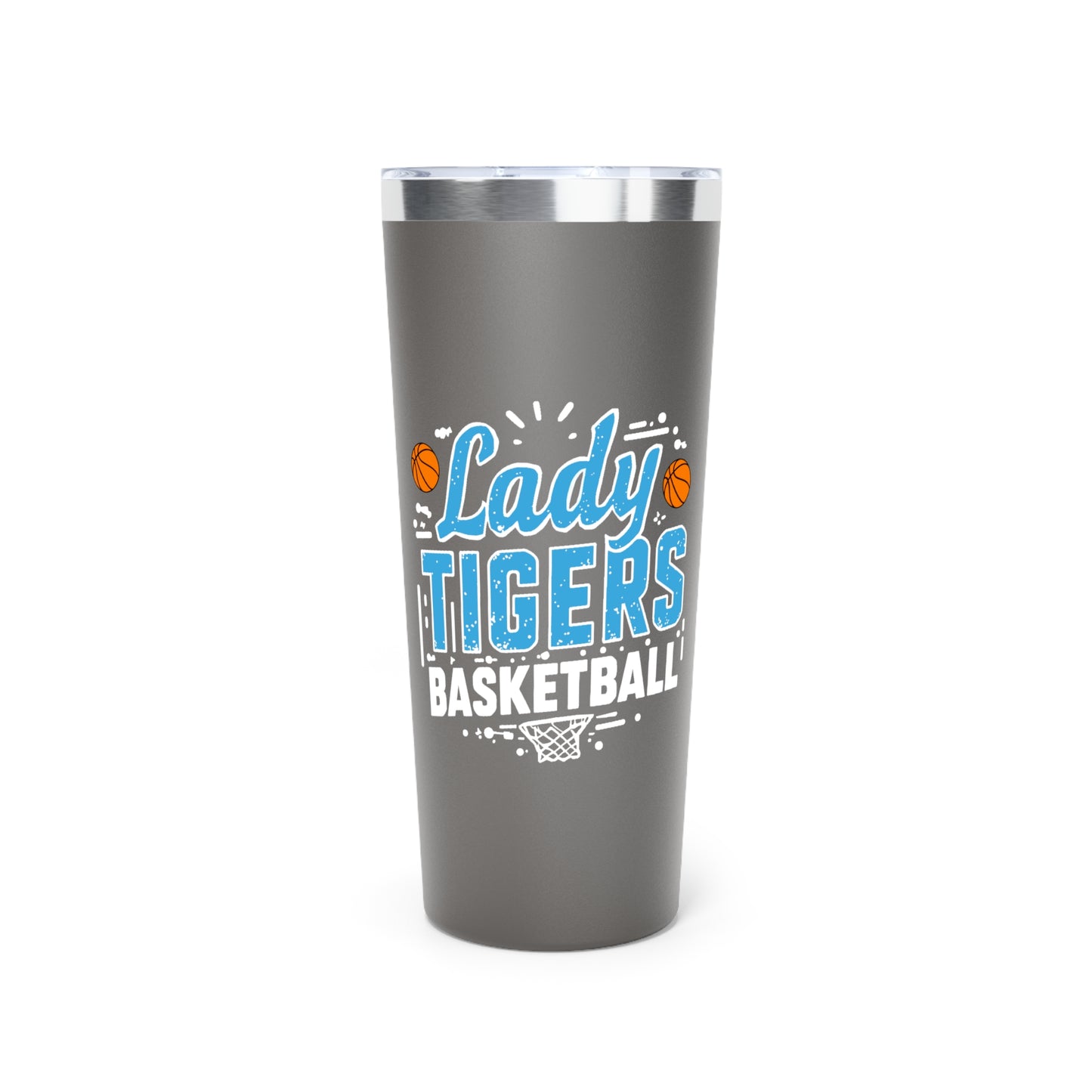 22oz Copper Insulated Tumbler \ Brilliant Tigers Basketball \ BTBKG1