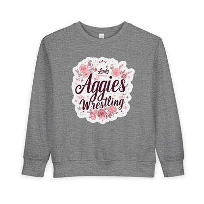 Toddler Crewneck Sweatshirt \ Hamilton Aggies Wrestling \ HAWG1