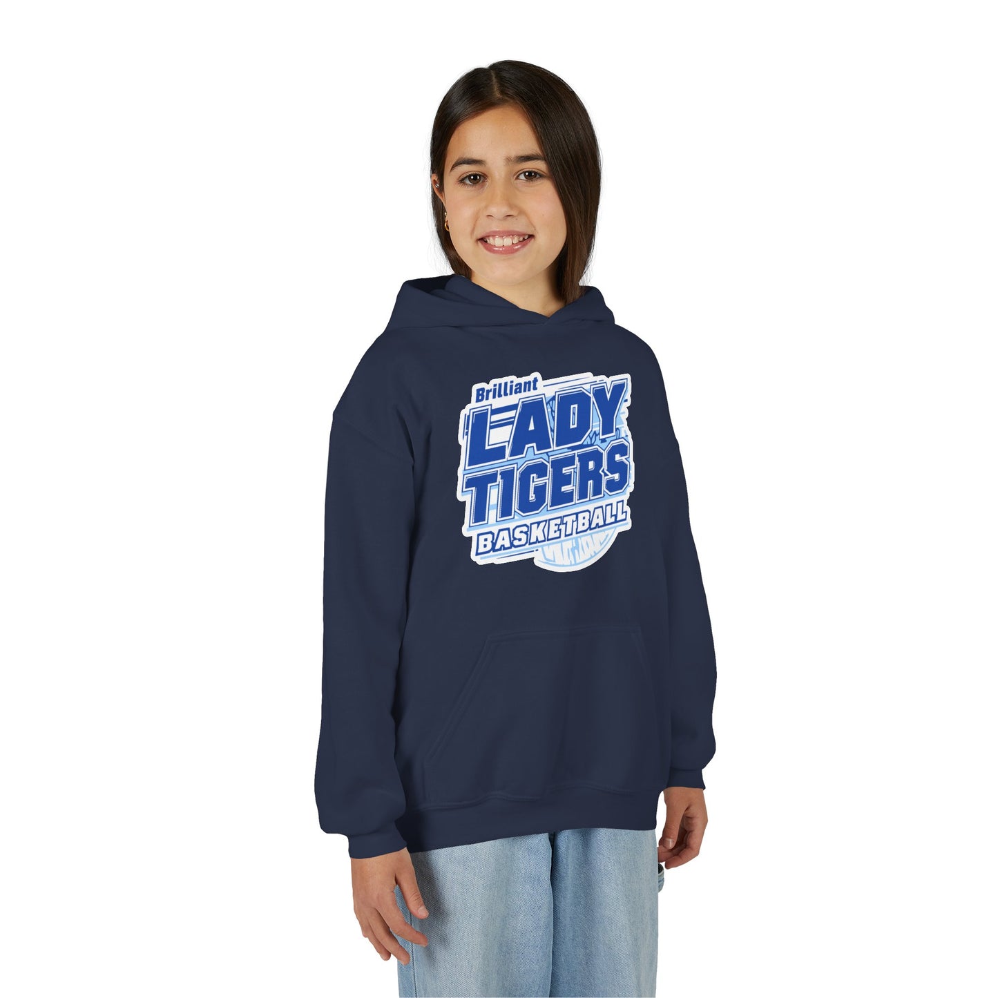 Youth Hoodie Sweatshirt \ Brilliant Tigers Basketball \ BTBKG2