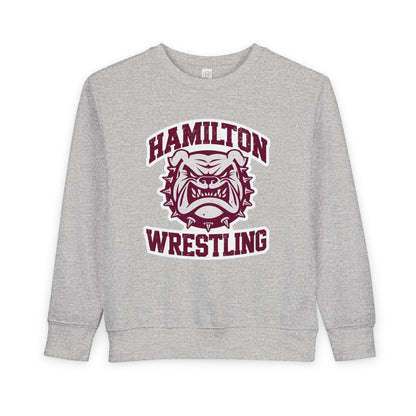 Toddler Crewneck Sweatshirt \ Hamilton Aggies Wrestling \ HAW2