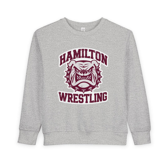 Toddler Crewneck Sweatshirt \ Hamilton Aggies Wrestling \ HAW2
