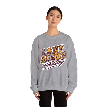 Adult Crewneck Sweatshirt \ Hamilton Aggies Wrestling \ HAWG3