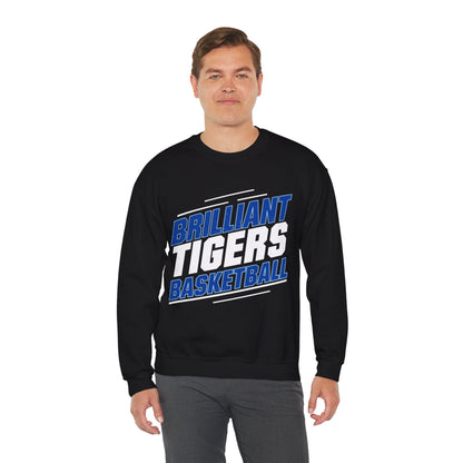 Adult Crewneck Sweatshirt \ Brilliant Tigers Basketball \ BTBK2