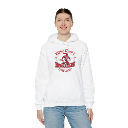 Adult Hoodie Sweatshirt \ Marion County Red Raiders Cross-Country \ MCCC2