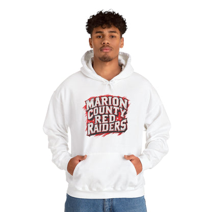 Adult Hoodie Sweatshirt \ Marion County Red Raiders \ MC1