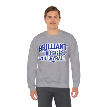 Adult Crewneck Sweatshirt \ Brilliant Tigers Volleyball \ BTV2