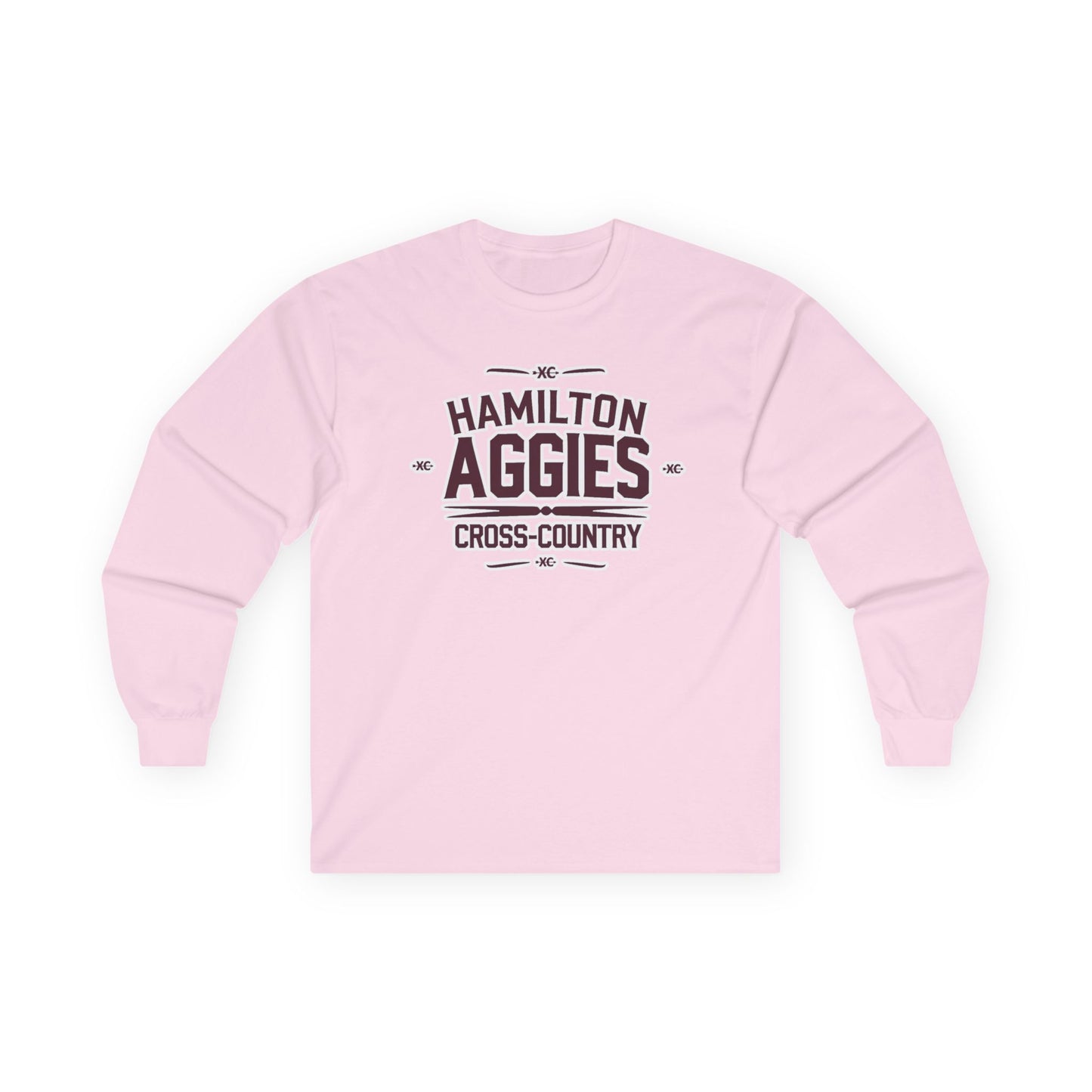 Adult Long Sleeve Tee \ Hamilton Aggies Cross-Country \ HCC1