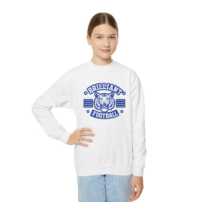 Youth Crewneck Sweatshirt \ Brilliant Tigers Football \ BTF2