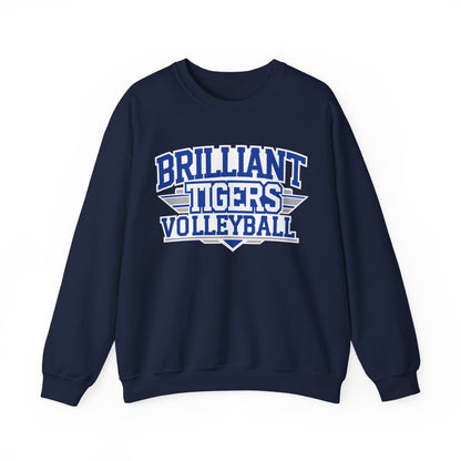 Adult Crewneck Sweatshirt \ Brilliant Tigers Volleyball \ BTV2