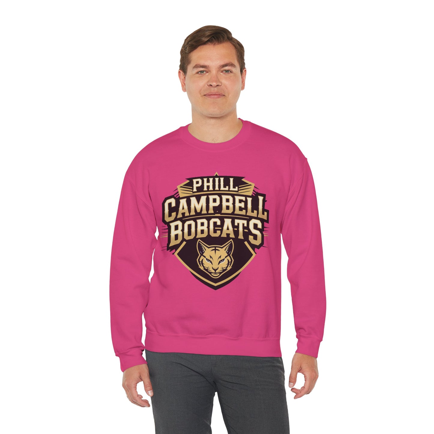 Adult Crewneck Sweatshirt \ Phill Campbell Bobcats \ PCB1