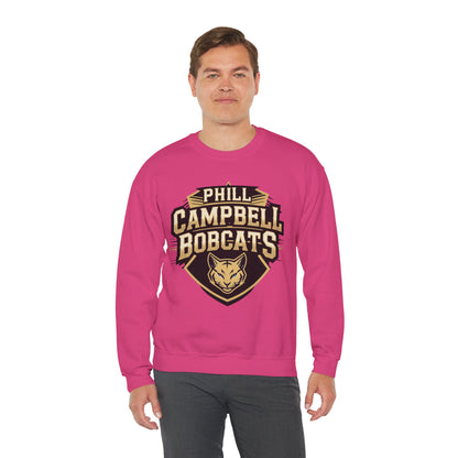 Adult Crewneck Sweatshirt \ Phill Campbell Bobcats \ PCB1
