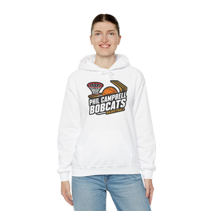 Adult Hoodie Sweatshirt \ Phil Campbell Bobcats Basketball \ PCBBK1