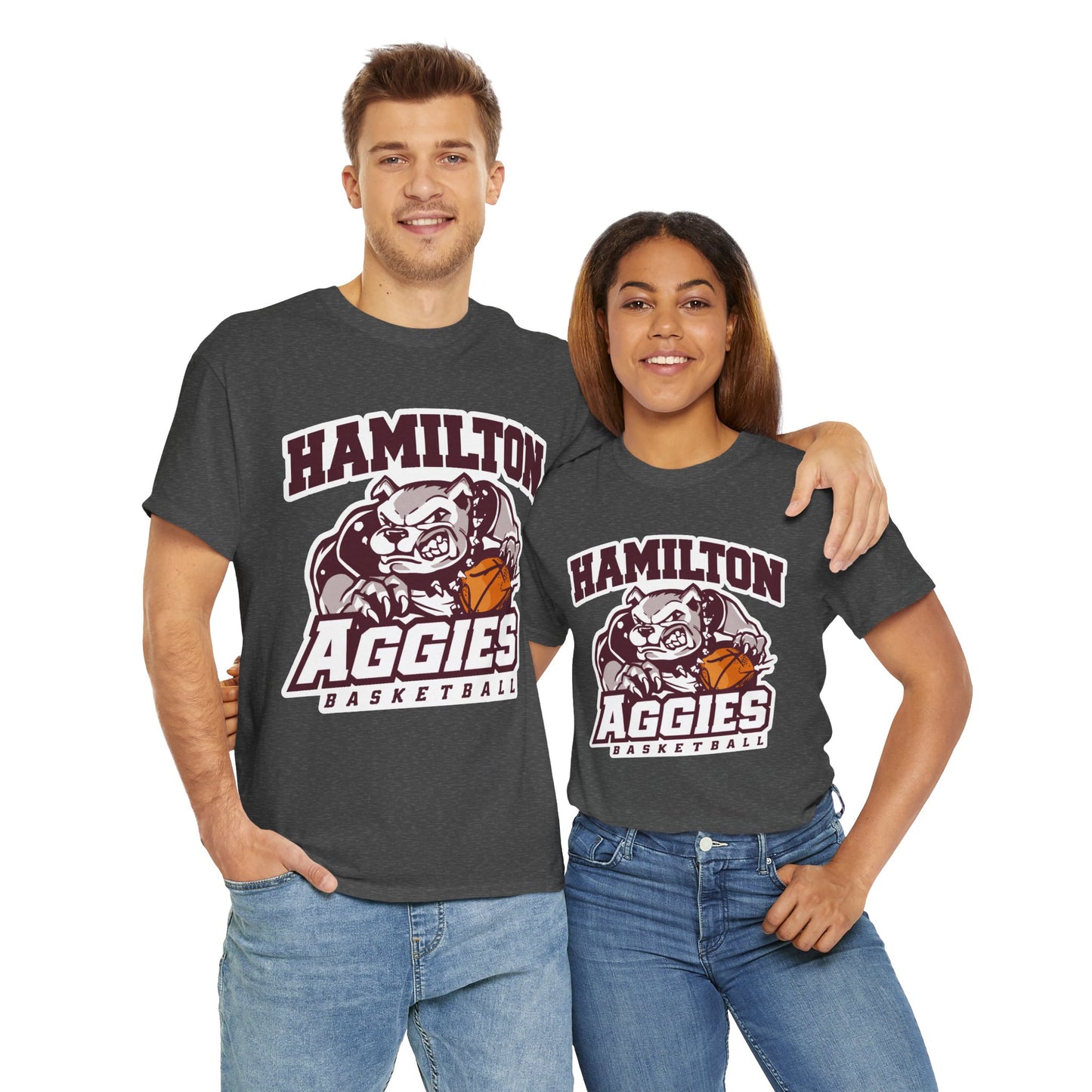 Adult Tee \ Hamilton Aggies Basketball \ HABB1