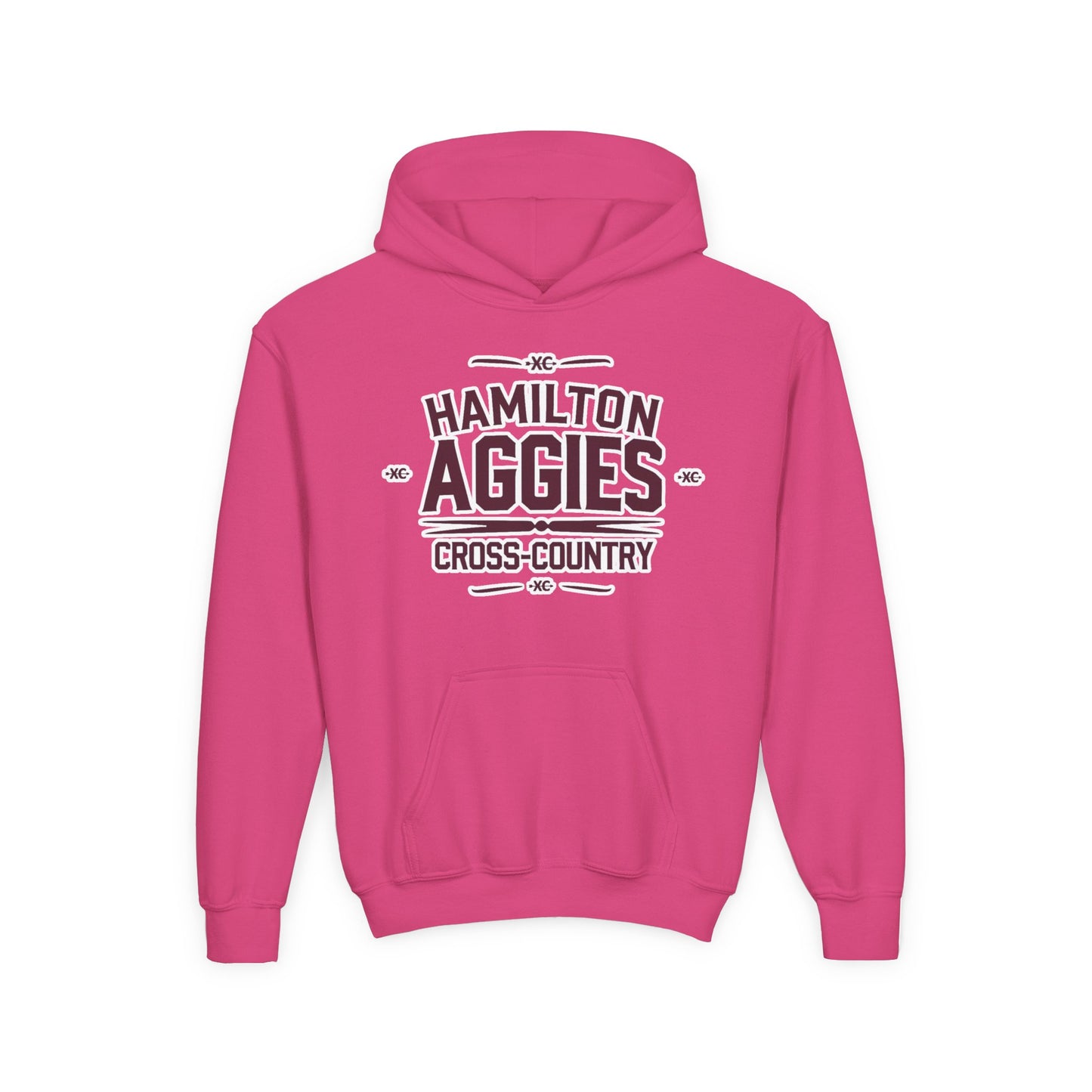 Youth Hoodie Sweatshirt \ Hamilton Aggies Cross-Country \ HCC1