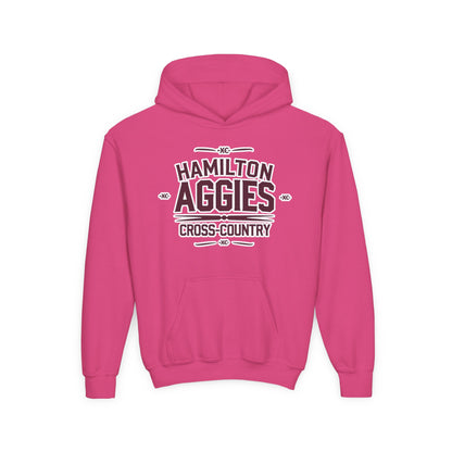 Youth Hoodie Sweatshirt \ Hamilton Aggies Cross-Country \ HCC1