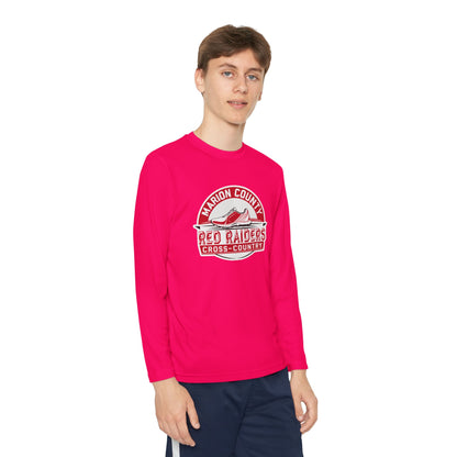 Youth Long Sleeve Tee \ Marion County Red Raiders Cross-Country \ MCCC1
