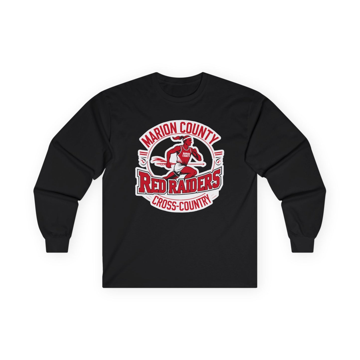 Adult Long Sleeve Tee \ Marion County Red Raiders Cross-Country \ MCCC2